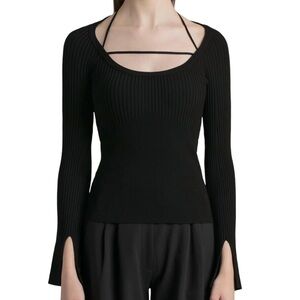 Jonathan Simkhai Minka Compact Rib Halter Top - Small